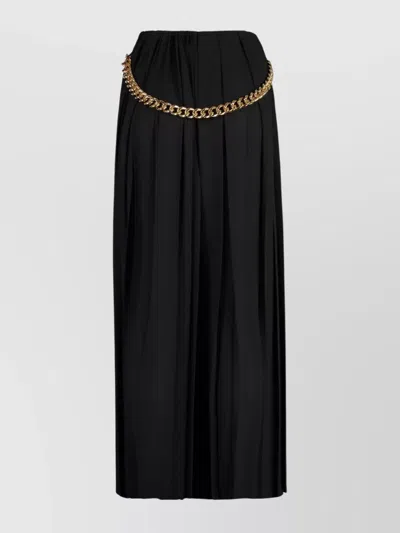 BALENCIAGA PLEATED SKIRT CHAIN DETAIL