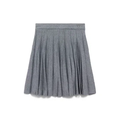 Balenciaga Pleated Skirt In Gray