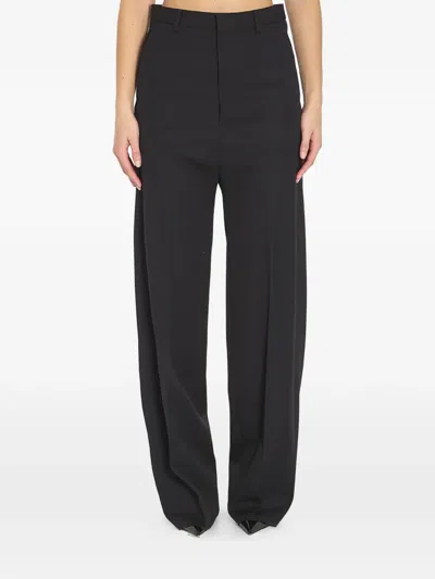 Balenciaga Tailored Wool Trousers In Black