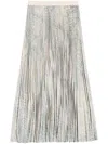 Balenciaga Plissé A-line Midi Skirt