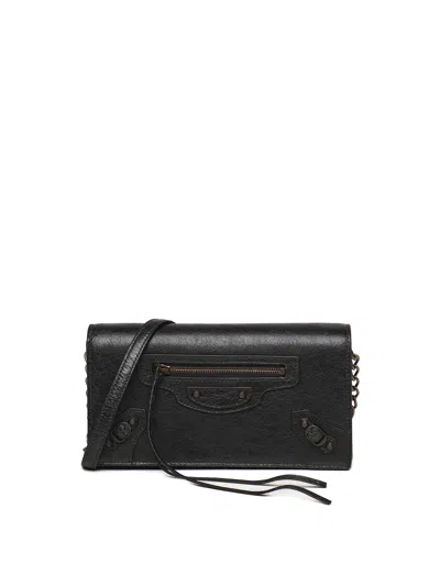 Balenciaga Pochette Le City In Black