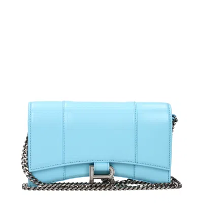 Balenciaga 女式 Pochette 手拿包s 皮革天蓝色/天蓝色 In -, -