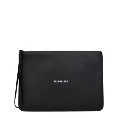 Balenciaga 女式 Pochette 手拿包s 皮革 黑色 In -, -