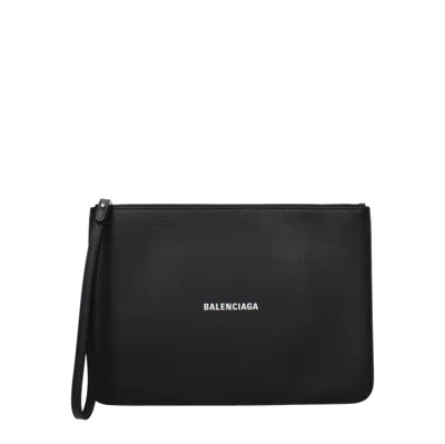 Balenciaga Pochette Women Skin Black