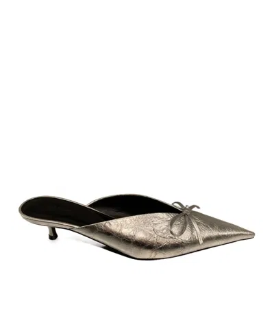 Balenciaga Pointed High-heeled Muller Shoes In Multicolor