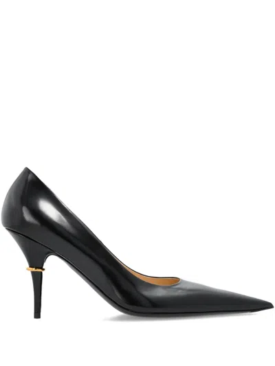 Balenciaga Pointed Toe Ring Heel Pumps In Black