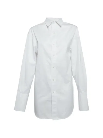 Pre-owned Balenciaga Pointed-collar Shirt In White
