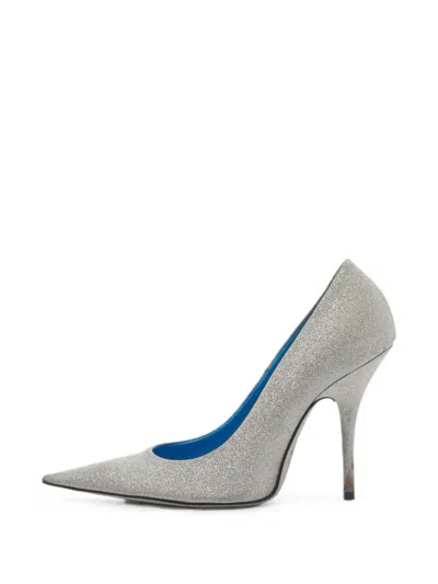Pre-owned Balenciaga Pointed-toe Pumps In Silver