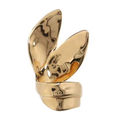 Balenciaga Polish Finished Ring In Gold