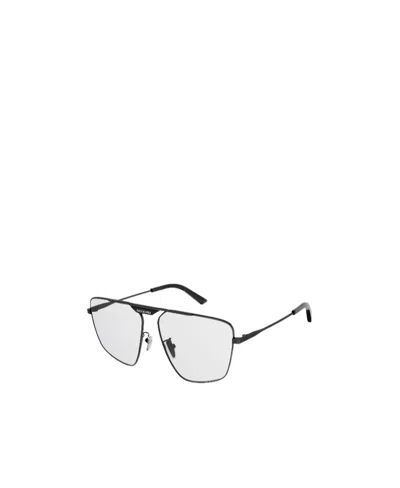 Balenciaga Polished-effect Pilot-frame Glasses In White