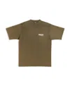 Balenciaga Political Campaign Embroidered Cotton T-shirt In Green