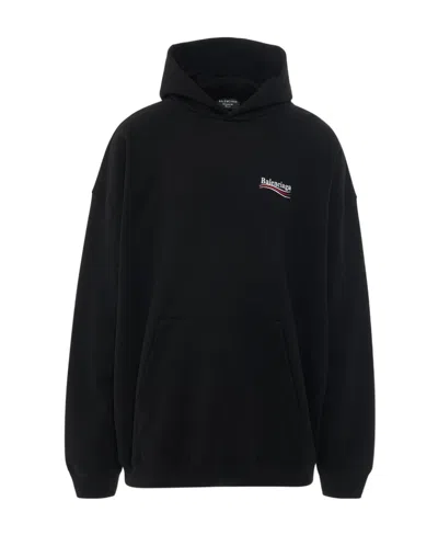Balenciaga Political Campaign Sweatshirt In Black