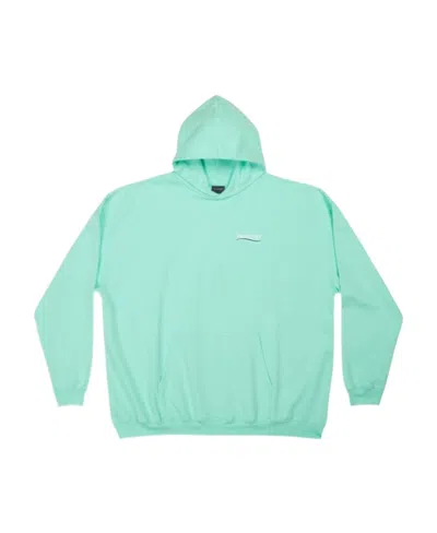 Balenciaga Political Campaign Embroidered Hoodie In Green