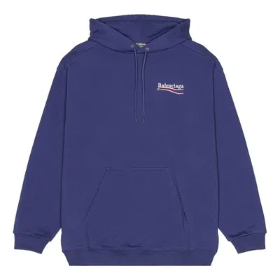 Balenciaga Political Campaign Hoodie Medium Fit 'blue'