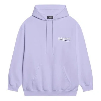 Balenciaga Political Campaign Hoodie Medium Fit 'purple'