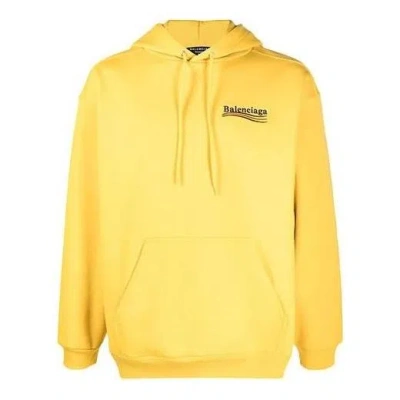 Balenciaga Political Campaign Hoodie Medium Fit 'yellow'