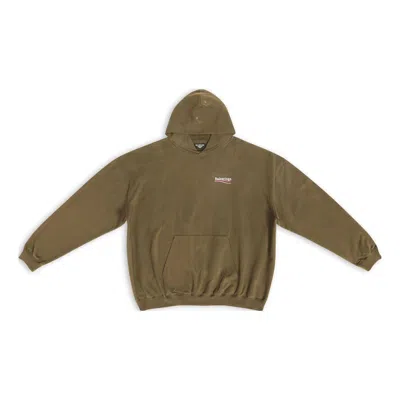 Balenciaga Political Campaign Large Fit Hoodie 'khaki'