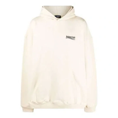 Balenciaga Political Campaign Large Fit Hoodie 'white'