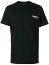 Balenciaga Men Graphite Cotton Oversize T-shirt In Black