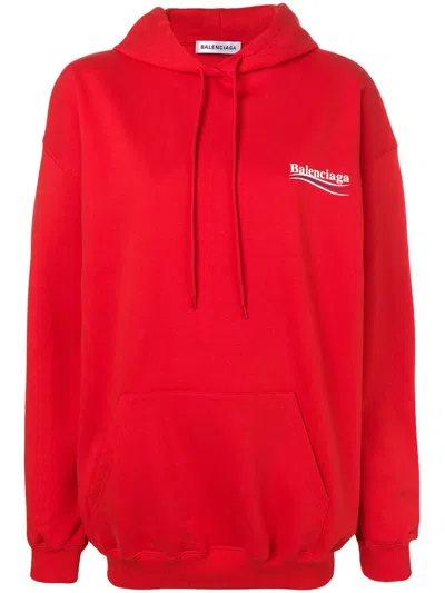 Balenciaga Political Campaign Logo Hoodie In Multi