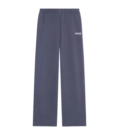 Balenciaga Political Campaign Logo Sweatpants In Grey