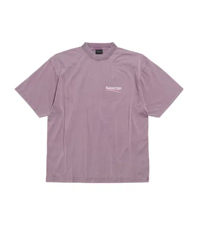 BALENCIAGA POLITICAL CAMPAIGN LOGO T-SHIRT