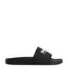 Balenciaga Political Campaign Pool Slides In Black