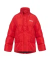 Balenciaga Nylon Puffer Jacket With Extractable Hood In Red