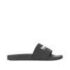 Balenciaga Embossed Logo Slip-on Sandals With Moulded Footbed In Multi