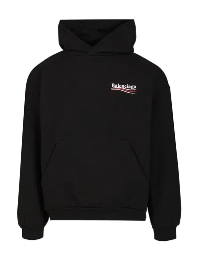 BALENCIAGA POLITICAL CAMPAIGN SWEATSHIRTS BLACK