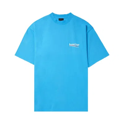 Pre-owned Balenciaga Political Campaign T-shirt 'blue Sky' | Men's Size L