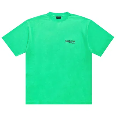 Pre-owned Balenciaga Political Campaign T-shirt 'green' | Men's Size S