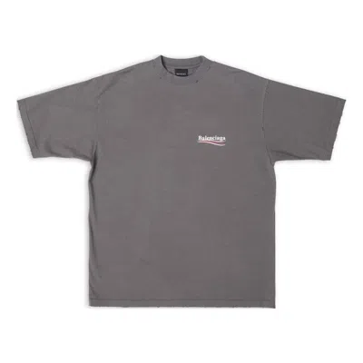 Balenciaga Political Campaign T-shirt 'grey' In Gray