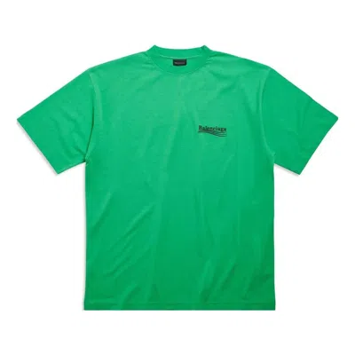 Balenciaga Political Campaign T-shirt Large Fit 'green Black Blue'