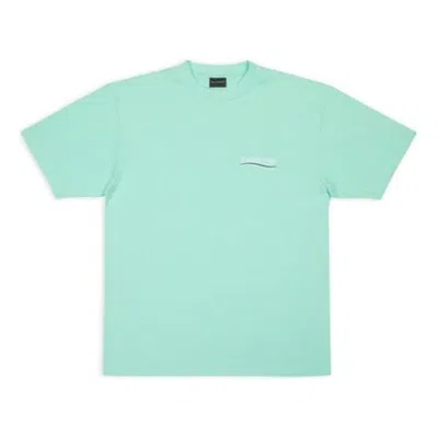 Balenciaga Political Campaign T-shirt Large Fit 'mint' In Green