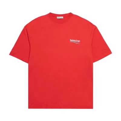 Pre-owned Balenciaga Political Campaign T-shirt 'red' | Men's Size S