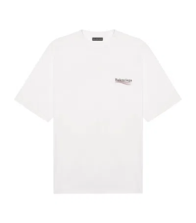 Balenciaga Political Campaign T-shirt In White