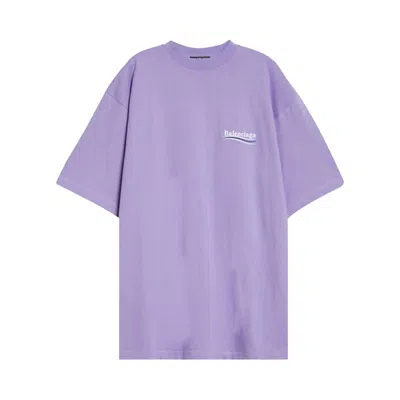 Pre-owned Balenciaga Political Campaign T-shirt 'purple' | Men's Size L