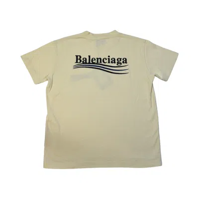 Balenciaga Political Campaign T-shirts Beige In Neutral