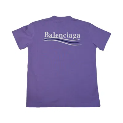 Balenciaga Political Campaign T-shirts Purple