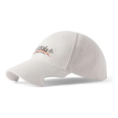 Balenciaga Political Stencil Cap 'off White Black'