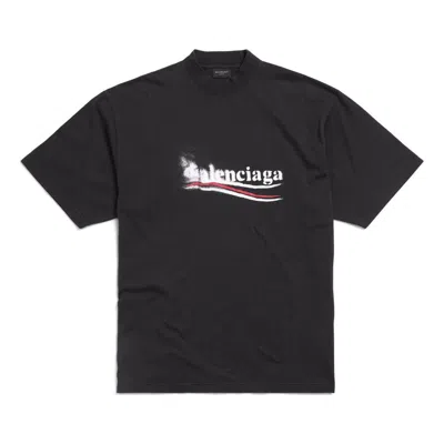 Balenciaga Political Stencil T-shirt 'black White'