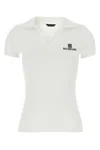 Balenciaga Women T-shirt With V-neckline In White