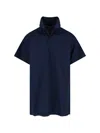 Balenciaga Intertwined Design Polo Shirt With Aesthetic In Blue