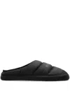 Balenciaga Polyamide And Fleece Alaska Slipper Shoes In Black