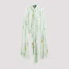 Balenciaga Cloak-inspired Floral Print Blouse In Green