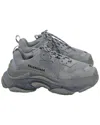 Balenciaga Polyester Clear Sole Triple S Sneaker (authentic Pre-loved) In Gray