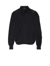 Balenciaga Pussy-bow Crinkled-jersey Shirt