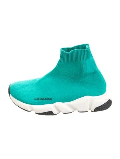 Pre-owned Balenciaga Babies' Polyester Shoes In Blue