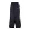 Balenciaga Sporty Trousers Featuring Side Stripes In Blue